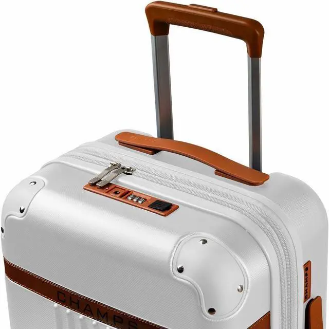 Alt view image 7 of 9 - CHAMPS Vintage Collection Hardside Carry-on Ivory S1016CIVORY