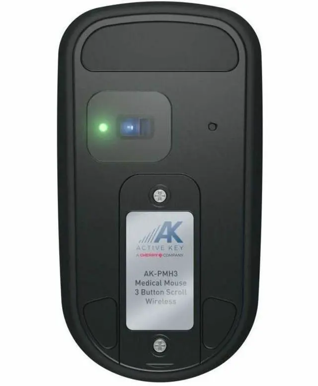 Alt view image 3 of 6 - CHERRY AK-PMH3 Medical Mouse - 3-Button Scroll, Wireless, Black