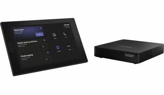 Alt view image 3 of 5 - Lenovo ThinkSmart Core Gen 2 12WN000CUS Video Conference Equipment - For Video Conferencing - 3840 x 2160 Video (Live) - 4K - 30 fps - 1 x Network (RJ-45) - 1 x HDMI In - 2 x HDMI Out - USB - Gigabit