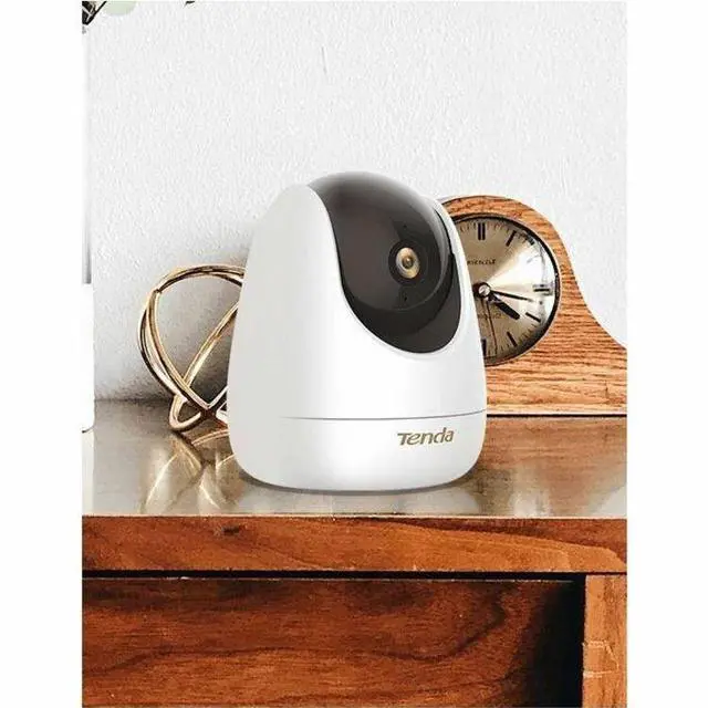Alt view image 4 of 8 - Tenda RP7 4 Megapixel Indoor 2K Network Camera - Color - 1 - 39.37 ft Infrared Night Vision - H.265 - 2560 x 1440 - 4 mm - Infrared, Wi-Fi - Fast Ethernet - Wall Mount - Audio Support - Day/Night, 3D