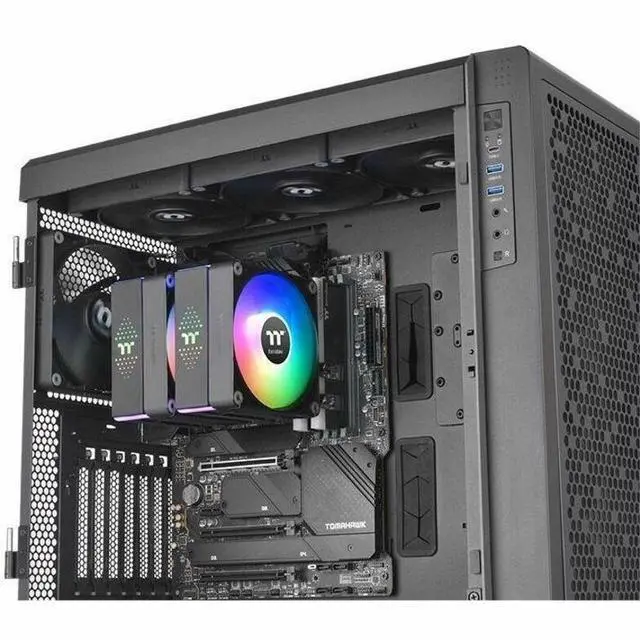 Alt view image 4 of 12 - Thermaltake ASTRIA 600 ARGB Lighting CPU Cooler CLP121CA12SWA