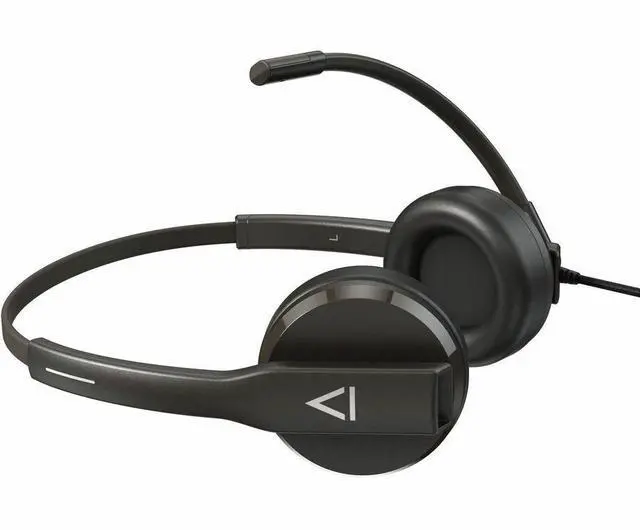 Alt view image 3 of 8 - Creative HS-230 Lightweight Headset with Noise-cancelling Mic - Stereo - USB Type A, Mini-phone (3.5mm) - Wired - 100 Hz to 20 kHz - Over-the-head, On-ear - Binaural - Circumaural - Noise Cancelling,
