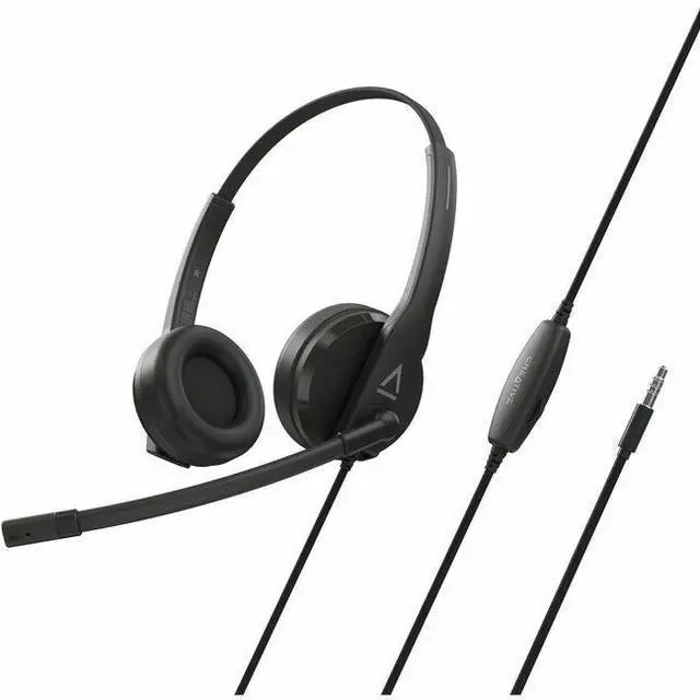 Main image of Creative HS-230 Lightweight Headset with Noise-cancelling Mic - Stereo - USB Type A, Mini-phone (3.5mm) - Wired - 100 Hz to 20 kHz - Over-the-head, On-ear - Binaural - Circumaural - Noise Cancelling,