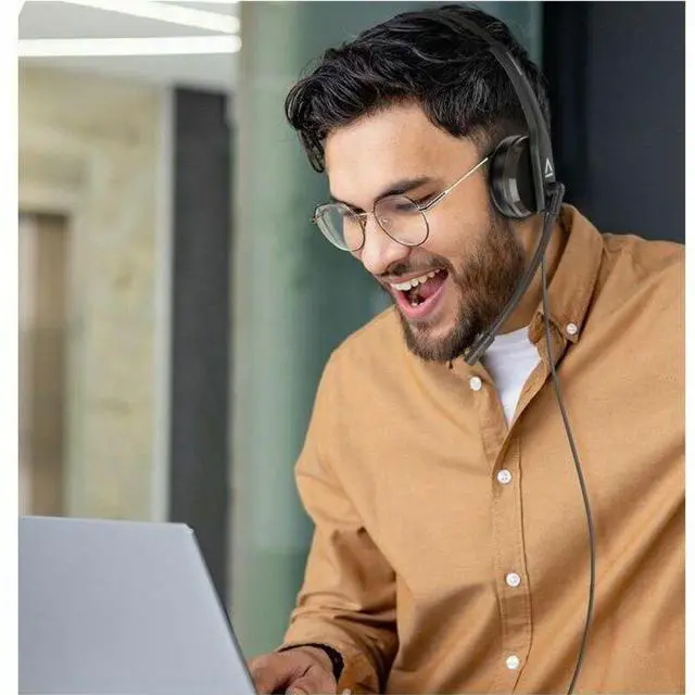 Alt view image 7 of 8 - Creative HS-230 Lightweight Headset with Noise-cancelling Mic - Stereo - USB Type A, Mini-phone (3.5mm) - Wired - 100 Hz to 20 kHz - Over-the-head, On-ear - Binaural - Circumaural - Noise Cancelling,