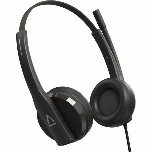 Alt view image 6 of 8 - Creative HS-230 Lightweight Headset with Noise-cancelling Mic - Stereo - USB Type A, Mini-phone (3.5mm) - Wired - 100 Hz to 20 kHz - Over-the-head, On-ear - Binaural - Circumaural - Noise Cancelling,
