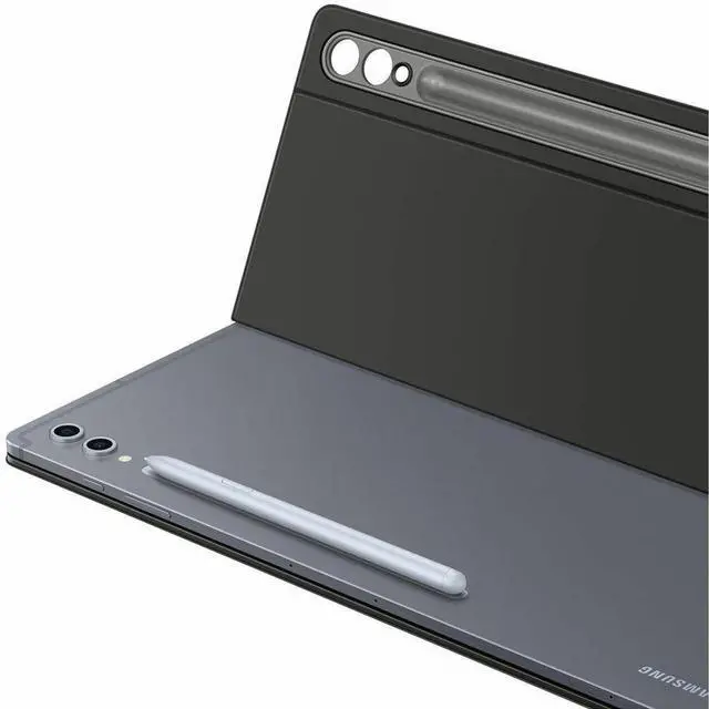 Alt view image 2 of 7 - Samsung Keyboard/Cover Case (Book Fold) Samsung Galaxy Tab S10 Ultra, Galaxy Tab S9 Ultra Tablet - Black - 8.3" Height x 12.8" Width x 0.6" Depth