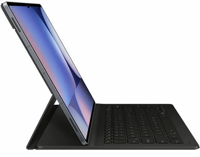 Alt view image 6 of 7 - Samsung Keyboard/Cover Case (Book Fold) Samsung Galaxy Tab S10 Ultra, Galaxy Tab S9 Ultra Tablet - Black - 8.3" Height x 12.8" Width x 0.6" Depth