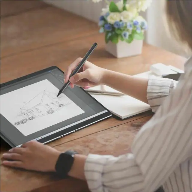 Alt view image 6 of 9 - Alogic Clarity Active Stylus Pen 2 - Integrated Writing Pen - 1 - Replaceable Stylus Tip - Anodized Aluminum - Touchscreen Monitor Device Supported