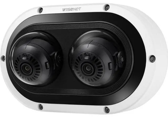 Main image of Wisenet PNM-12082RVD 6 Megapixel Outdoor Network Camera - Color - Dome - White - TAA Compliant - 82.02 ft Infrared Night Vision - RJ-45 , micro USB Type B