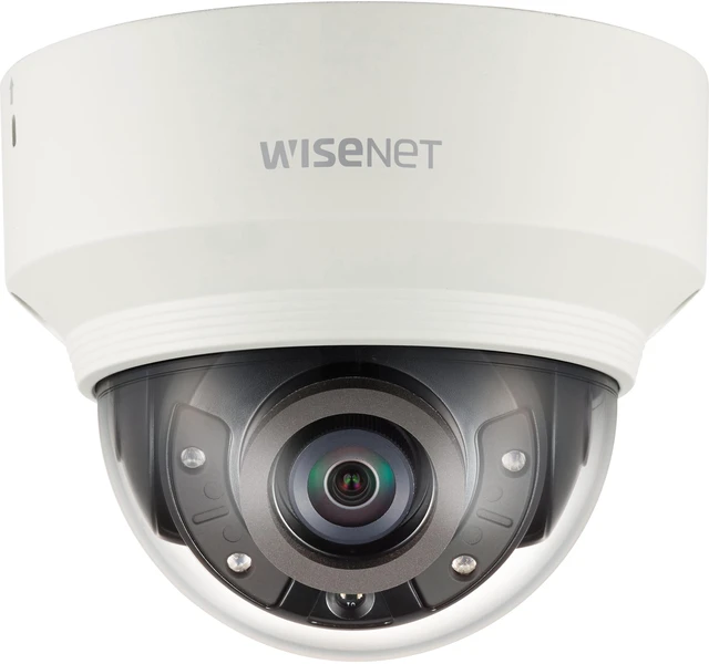 Alt view image 2 of 3 - Wisenet XND-8040R 5 Megapixel Indoor HD Network Camera - Color, Monochrome - Dome - 98 ft - MJPEG, H.264, H.265, MPEG-4 AVC - 2560 x 1920 Fixed Lens - 30 fps - CMOS - Parapet Mount, Pole Mount, Corner