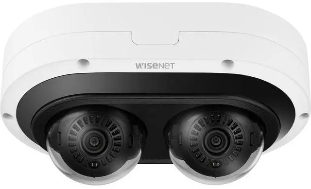 Alt view image 5 of 7 - Wisenet PNM-12082RVD 6 Megapixel Outdoor Network Camera - Color - Dome - White - TAA Compliant - 82.02 ft Infrared Night Vision - RJ-45 , micro USB Type B