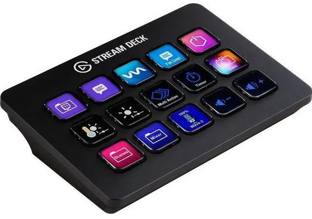 Alt view image 16 of 20 - Elgato Stream Deck MK.2 10GBA9901 Full-size Wired USB Keypad with 15 Customizable LCD keys Model 10GBA9901