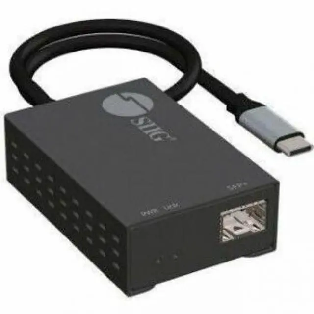 Alt view image 4 of 7 - SIIG USB-C to SFP Fiber Gigabit Ethernet Adapter - TAA compliant - USB-C to SFP Gigabit Ethernet adapter allows you to quickly add a SFP Fiber Gigabit Ethernet connection through a USB-C port on your