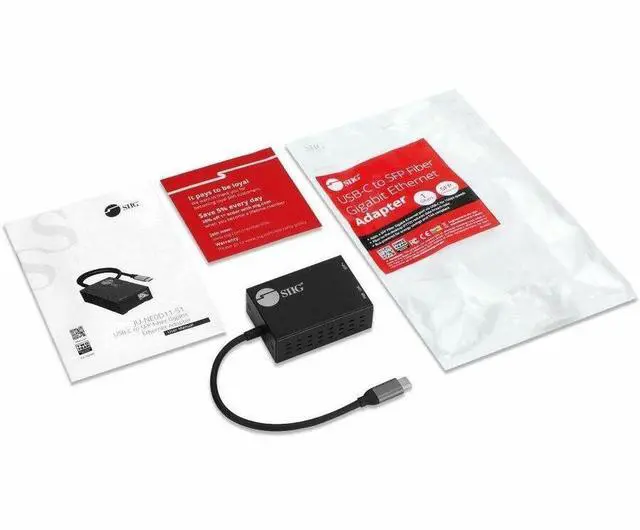 Alt view image 6 of 7 - SIIG USB-C to SFP Fiber Gigabit Ethernet Adapter - TAA compliant - USB-C to SFP Gigabit Ethernet adapter allows you to quickly add a SFP Fiber Gigabit Ethernet connection through a USB-C port on your