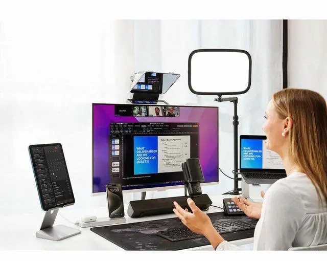 Alt view image 6 of 7 - Elgato Prompter with Display - 8.6" Height x 8.8" Width x 11.1" Depth