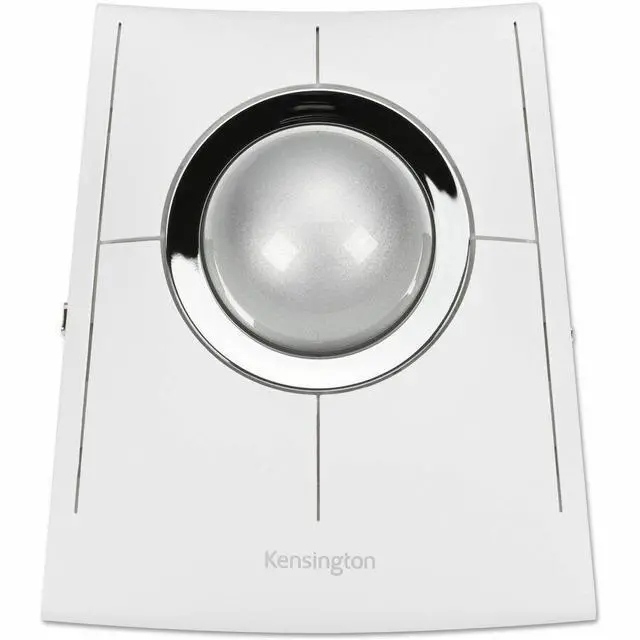 Alt view image 7 of 9 - Kensington SlimBlade Pro EQ Trackball - Optical - Cable/Wireless - Bluetooth/Radio Frequency - 2.40 GHz - Rechargeable - White - USB Type C - 8 Programmable Button(s) - Symmetrical - 4 Month Battery R