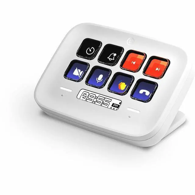 Alt view image 3 of 8 - Elgato Stream Deck Neo - 8 Customizable Keys  2 Touch Points  Speed Through Tasks & Workflows - Control Word  Excel  Powerpoint  Teams  Zoom  Spotify And More  Drag-N-Drop Setup - Works With Mac & Pc