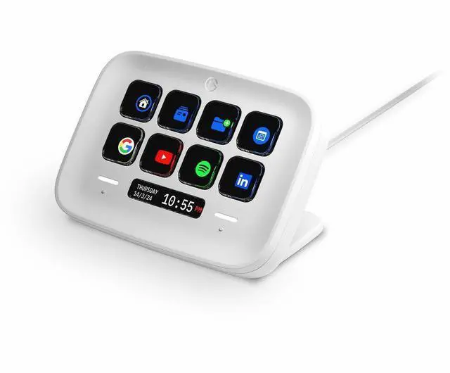 Alt view image 4 of 8 - Elgato Stream Deck Neo - 8 Customizable Keys  2 Touch Points  Speed Through Tasks & Workflows - Control Word  Excel  Powerpoint  Teams  Zoom  Spotify And More  Drag-N-Drop Setup - Works With Mac & Pc