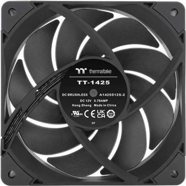 Alt view image 10 of 12 - Thermaltake TOUGHFAN 14 Pro High Static Pressure PC Cooling Fan, PWM controlled 500~2000 rpm, Air Flow 119.6 CFM, Gen.2 Hydraulic Bearing 140mm Case/Radiator Fan (1 Pack) CL-F140-PL14BL-A