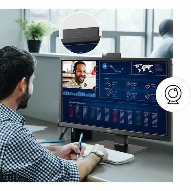 Alt view image 7 of 7 - LG 24CR661NK6P All-in-One Thin Client Pentium N6005 - Intel Chip - 8 GB RAM DDR4 SDRAM - 16 GB Flash - 24" Full HD - 1920 x 1080