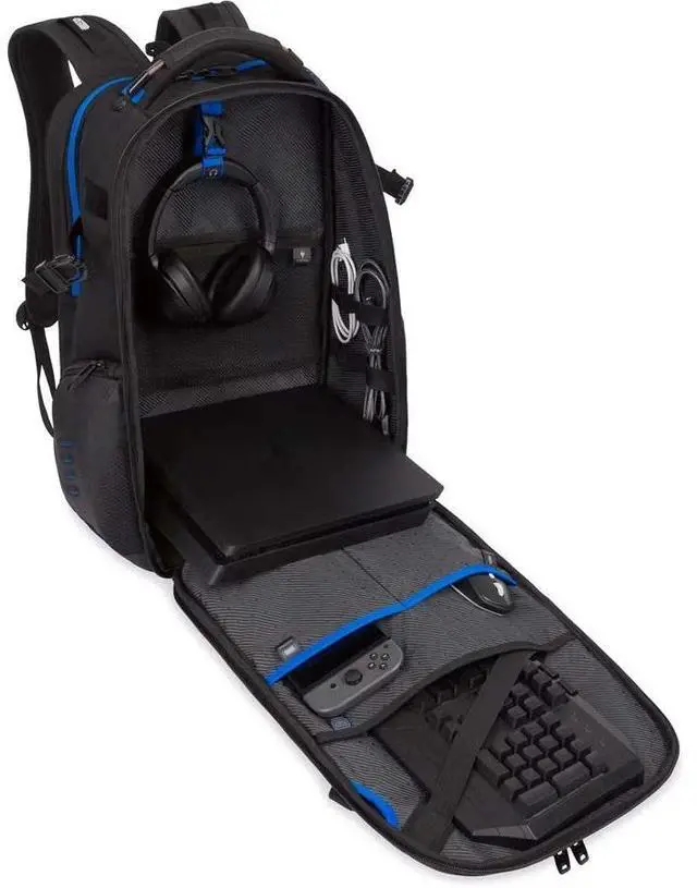 Alt view image 7 of 7 - SwissGear 8120203410 Carrying Case (Backpack) for 17" Notebook - Black - Scratch Resistant, Shock Absorbing - 1200D Polyester, Ethylene Vinyl Acetate (EVA) Body - Shoulder Strap, Handle, Trolley