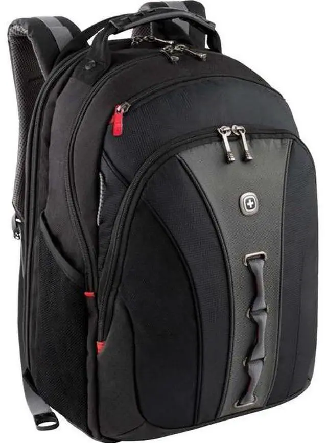 Main image of Wenger LEGACY Carrying Case (Backpack) for 16" Notebook - Gray - Checkpoint Friendly - Handle, Shoulder Strap - 18" Height x 14" Width x 10" Depth