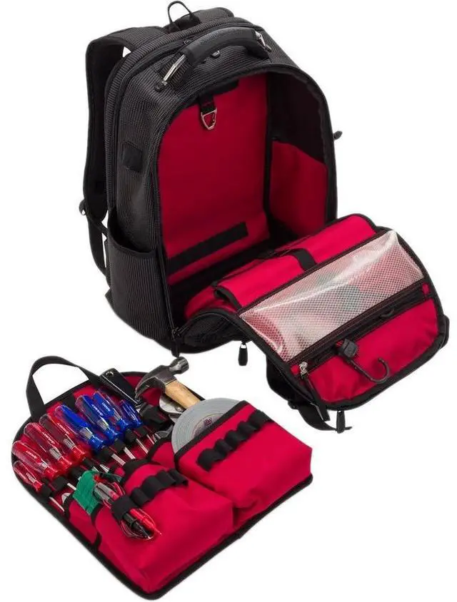 Alt view image 4 of 8 - swissgear 19" work pack pro ultimate tool protection organization backpack
