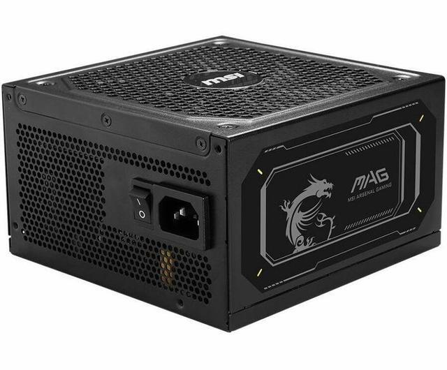 Alt view image 2 of 8 - MSI MAG 1000W Power Supply - Internal - 120 V AC, 230 V AC Input - 1000 W - Active PFC - 1 Fan(s) - NVIDIA SLI Supported - 90% Efficiency