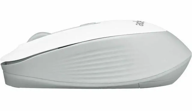 Alt view image 2 of 13 - Adesso iMOUSE A30W Mouse - Optical - Wireless - 30 ft - Radio Frequency - 2.40 GHz - White - USB Type A - 2400 dpi - 4 Button(s) - Symmetrical