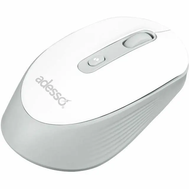 Alt view image 6 of 13 - Adesso iMOUSE A30W Mouse - Optical - Wireless - 30 ft - Radio Frequency - 2.40 GHz - White - USB Type A - 2400 dpi - 4 Button(s) - Symmetrical