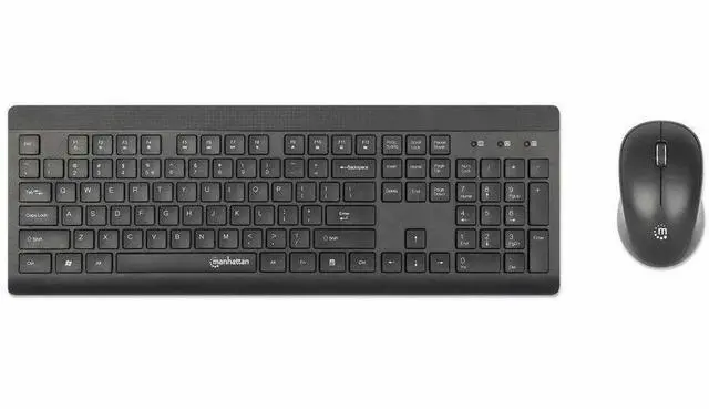 Alt view image 7 of 8 - Manhattan MWK7350 Wireless USB Keyboard and Mouse Combo Set