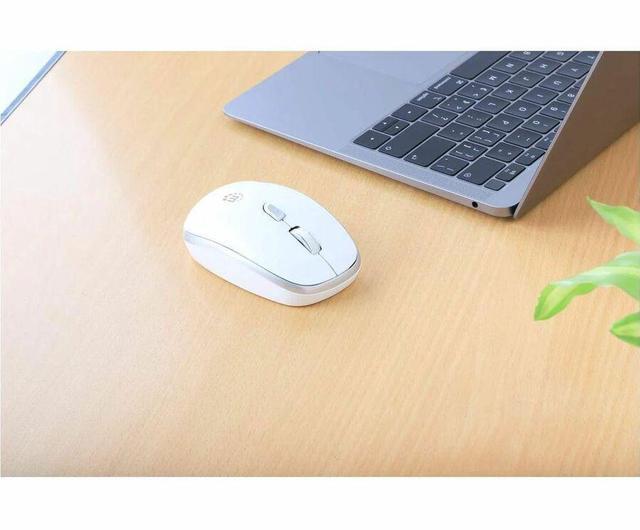 Alt view image 2 of 8 - Manhattan MW6185 Wireless Optical USB Mouse - Full-size Mouse - Optical - Wireless - 32.81 ft - Radio Frequency - 2.40 GHz - White - USB Type A - 1600 dpi - Scroll Wheel - 6 Button(s) - Right-handed -