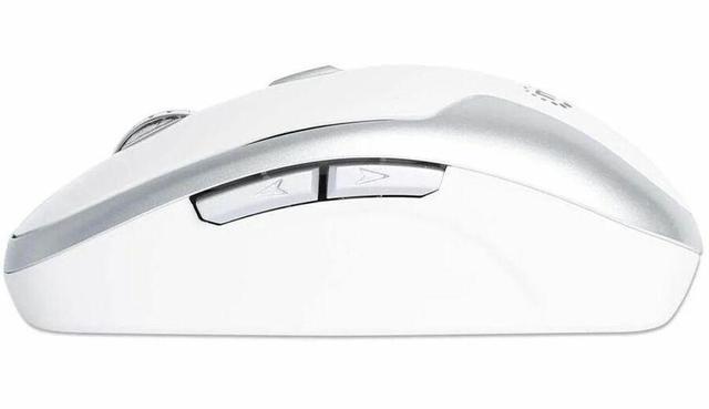 Alt view image 4 of 8 - Manhattan MW6185 Wireless Optical USB Mouse - Full-size Mouse - Optical - Wireless - 32.81 ft - Radio Frequency - 2.40 GHz - White - USB Type A - 1600 dpi - Scroll Wheel - 6 Button(s) - Right-handed -