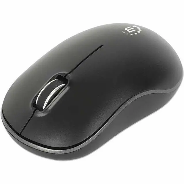 Main image of Manhattan MW3075 Wireless Optical USB Mouse - Full-size Mouse - Optical - Wireless - 32.81 ft - Radio Frequency - 2.40 GHz - Black - USB Type A - 1200 dpi - Scroll Wheel - 3 Button(s) - Symmetrical -