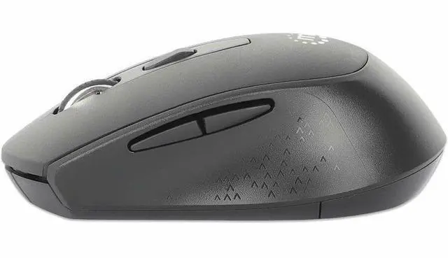 Alt view image 6 of 12 - Manhattan MW6200 Wireless Optical USB Mouse - Full-size Mouse - Optical - Wireless - 32.81 ft - Radio Frequency - 2.40 GHz - Black - USB Type A - 1600 dpi - Scroll Wheel - 6 Button(s) - Right-handed -