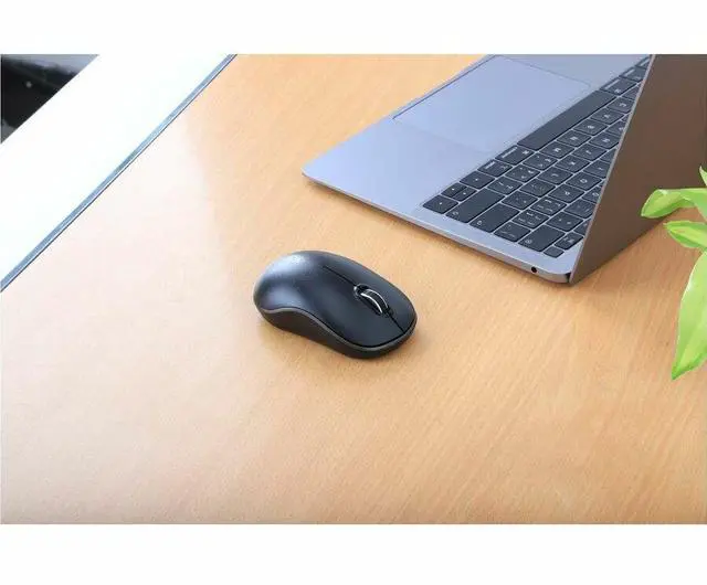 Alt view image 6 of 8 - Manhattan MW3075 Wireless Optical USB Mouse - Full-size Mouse - Optical - Wireless - 32.81 ft - Radio Frequency - 2.40 GHz - Black - USB Type A - 1200 dpi - Scroll Wheel - 3 Button(s) - Symmetrical -