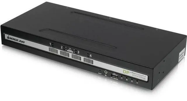 Alt view image 2 of 5 - Iogear GCS1414TAA4C 4-Port Single View Secure Audio and CAC Protection KVM Switch