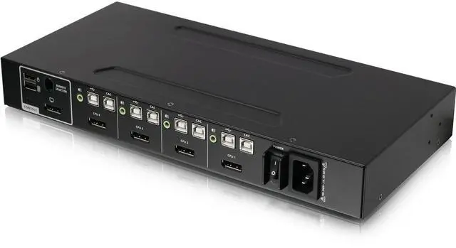 Alt view image 4 of 5 - Iogear GCS1414TAA4C 4-Port Single View Secure Audio and CAC Protection KVM Switch