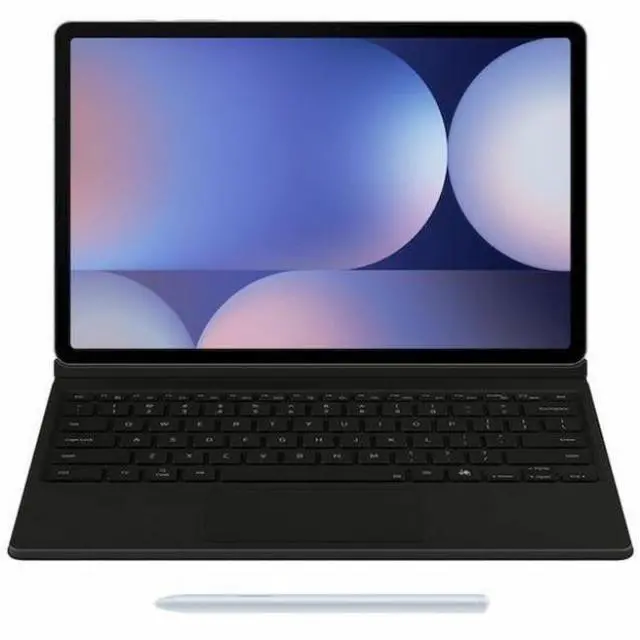 Alt view image 3 of 7 - Samsung Book Cover Keyboard/Cover Case (Book Fold) Samsung Galaxy Tab S10+, Galaxy Tab S9+, Galaxy Tab S9 FE+ Tablet - Black - 7.6" Height x 11.3" Width x 0.6" Depth