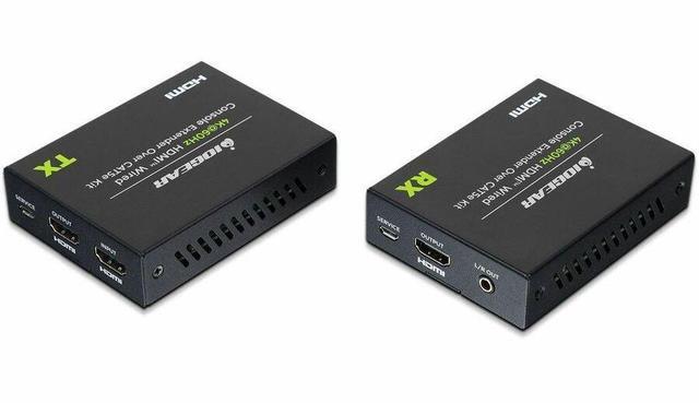 Alt view image 2 of 3 - IOGEAR 4K HDMI Console Extender w/ Keyboard and Mouse Support - 229.66 ft Range - 2 x Network (RJ-45) - 4 x USB - 1 x HDMI In - 2 x HDMI Out - 4K - 3840 x 2160 - Category 5e, Category 6a, Category 6 -