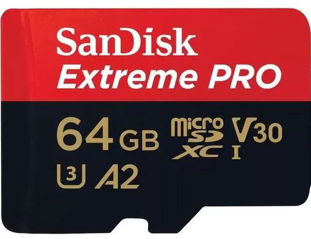 Alt view image 3 of 10 - SanDisk 64GB Extreme PRO A2 microSDXC Card UHS-I U3 V30 Read Speed up to 200MB/s for 4K UHD Video (SDSQXCU-064G-GN6MA)