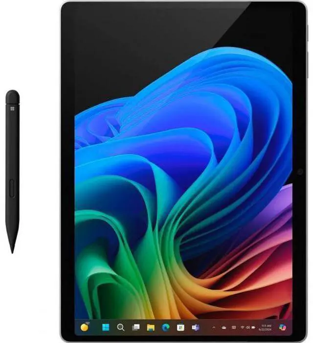 Alt view image 7 of 7 - Microsoft Surface Pro Copilot+ PC Touchscreen 13" OLED Snapdragon X Elite Processor 32GB RAM 1TB SSD (11th Edition) Platinum + Microsoft Surface Pro Keyboard with Pen Storage - Black Large - Note