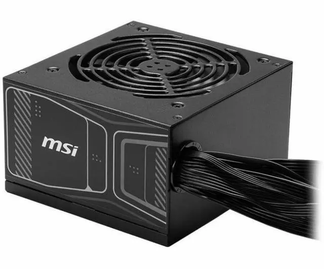 Alt view image 2 of 6 - MSI MAG 850W Power Supply - Internal - 120 V AC, 230 V AC Input - 5 V DC, 3.3 V DC, 12 V DC, -12 V DC, 5 V SB Output - 850 W - Active PFC - 1 +12V Rails - 1 Fan(s) - NVIDIA SLI Supported - 90% Efficie