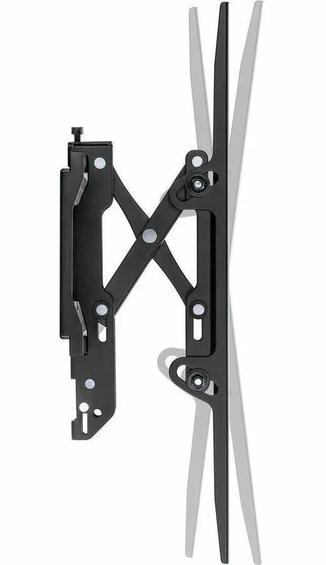 Alt view image 2 of 7 - Manhattan Anti-Theft Tilting TV Wall Mount with Extension -  Extends 75 to 136 mm (2.94 to 5.34 in.), Black