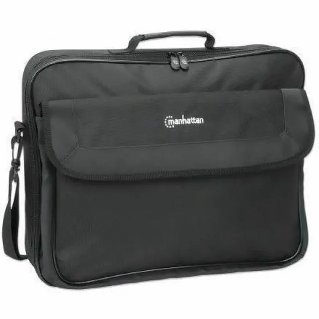 Alt view image 2 of 19 - Manhattan Cambridge Carrying Case (Briefcase) for 17.3" Apple Notebook - Black - Weather Resistant, Spill Resistant, Wear Resistant, Bump Resistant, Scratch Resistant, Anti-slip Shoulder Strap -