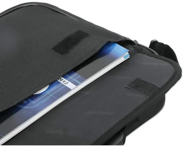 Alt view image 4 of 19 - Manhattan Cambridge Carrying Case (Briefcase) for 17.3" Apple Notebook - Black - Weather Resistant, Spill Resistant, Wear Resistant, Bump Resistant, Scratch Resistant, Anti-slip Shoulder Strap -