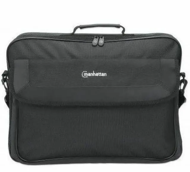 Alt view image 5 of 19 - Manhattan Cambridge Carrying Case (Briefcase) for 17.3" Apple Notebook - Black - Weather Resistant, Spill Resistant, Wear Resistant, Bump Resistant, Scratch Resistant, Anti-slip Shoulder Strap -