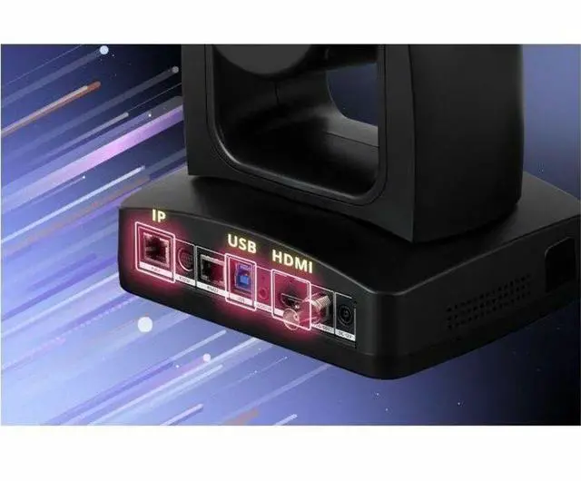 Alt view image 6 of 7 - AVer TR315 8 Megapixel Indoor 4K Network Camera - Color - H.264, H.265, MJPEG - 3840 x 2160 - 3.90 mm- 46.80 mm Varifocal Lens - 12x Optical - 60 fps - Exmor CMOS - Gigabit Ethernet - USB - HDMI
