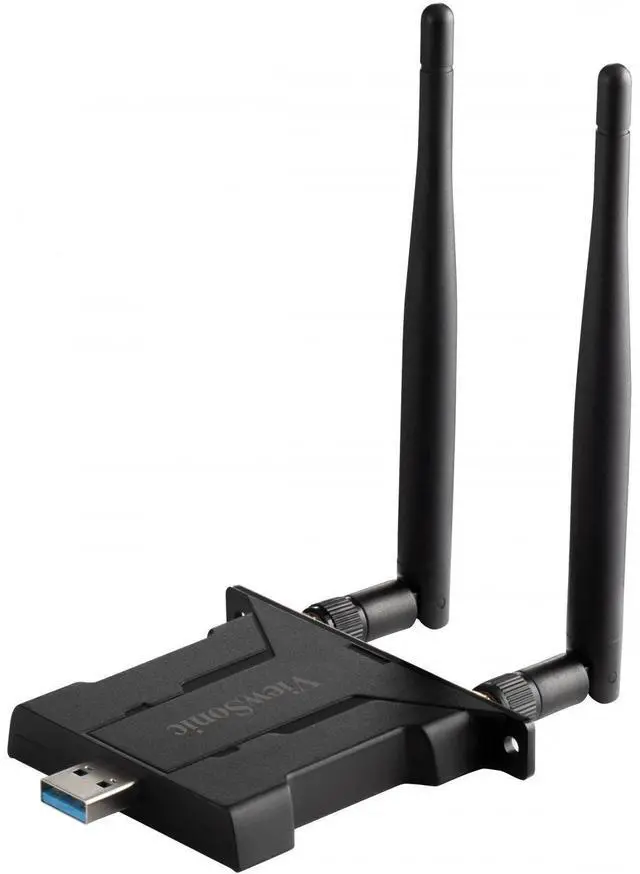 Alt view image 2 of 3 - Viewsonic VB-WIFI-005 Dual Band WiFi 6 USB Adapter for IFP50-3/4/5, IFP52, IFP62, IFP110G, CDE20 and CDE30 Series with BT5 and 2.4/5G Support - 2.40 GHz ISM - 5 GHz UNII VB-WIFI-005
