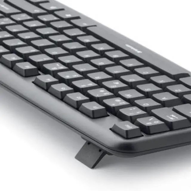 Alt view image 10 of 12 - Verbatim Slim Corded USB Keyboard and Mouse - Black (Spanish)